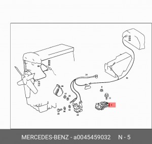Блок управления, система зажигания A 004 545 90 32 MERCEDES BENZ