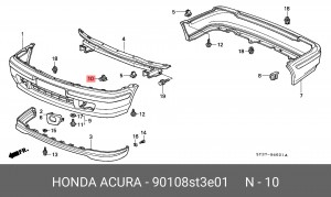 Деталь 90108ST3E01 HONDA