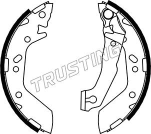 Комплект тормозных колодок 046205 TRUSTING