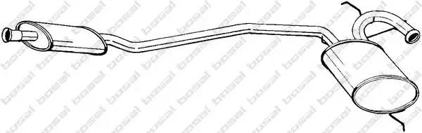 Средний глушитель выхлопных газов 283-213 BOSAL