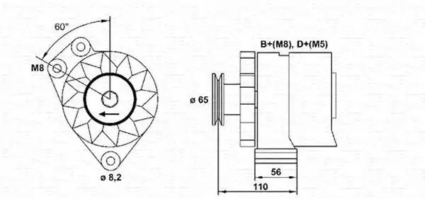 Генератор 943356797010 MAGNETI MARELLI