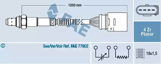 Лямбда-зонд 77144 FAE