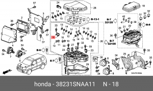 Предохранитель 38231SNAA11 HONDA