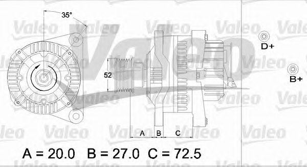 Генератор 436675 VALEO PHC