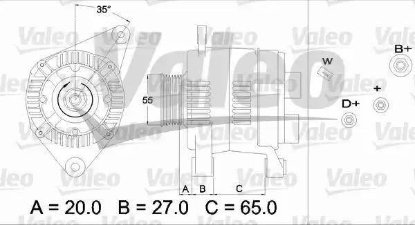 Генератор 436465 VALEO PHC