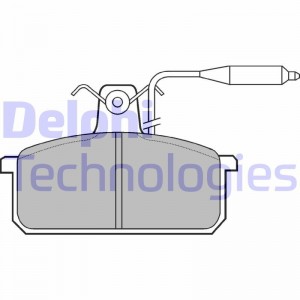 Комплект тормозных колодок, диско LP732 DELPHI