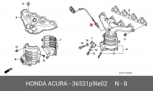 Лямбда-зонд 36531P9LE02 HONDA