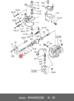 Плоская шайба 8-94408-528-0 ISUZU