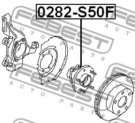 Ступица колеса 0282-S50F FEBEST