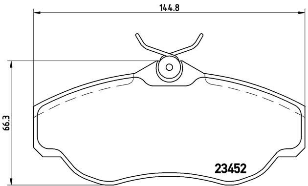 Комплект тормозных колодок, диско P44008 BREMBO