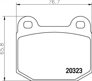 Комплект тормозных колодок, диско 2032302 TEXTAR