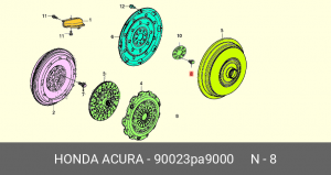 Болт крепления 90023PA9000 HONDA