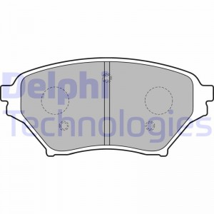 Комплект тормозных колодок, диско LP1761 DELPHI