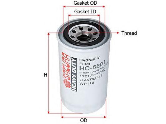 Фильтр масляный гидравлической системы HC-5801 SAKURA