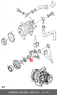 Подшипник 90017611 GENERAL MOTORS