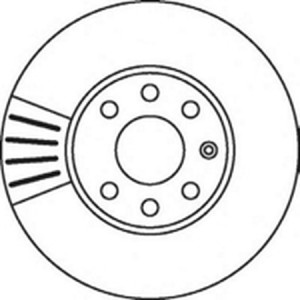 Тормозной диск 562069B BENDIX JURID