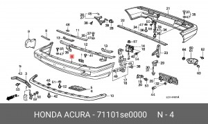 Буфер 71101SE0000 HONDA