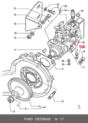 Прокладка E830864S FORD