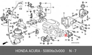 Подушка двигателя 50806S3V000 HONDA
