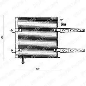 Конденсатор, кондиционер TSP0225205 DELPHI