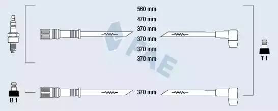 Ккомплект проводов зажигания 86010 FAE