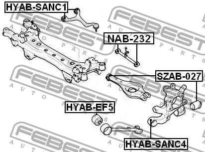Сайлентблок SZAB-027 FEBEST