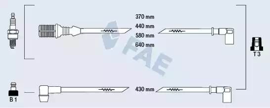 Ккомплект проводов зажигания 83160 FAE