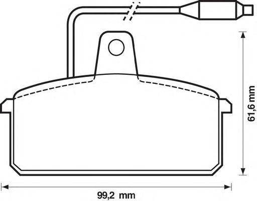 Комплект тормозных колодок, диско 571318B BENDIX JURID
