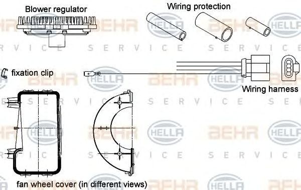 Блок управления, кондиционер 5HL 351 320-801 HELLA