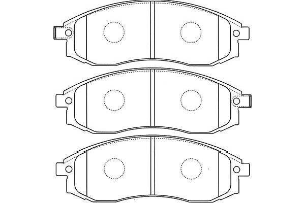 Комплект тормозных колодок, диско BP-5535 KAVO PARTS