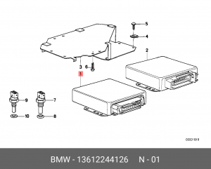 Блок управления, система впрыска 13 61 2 244 126 BMW