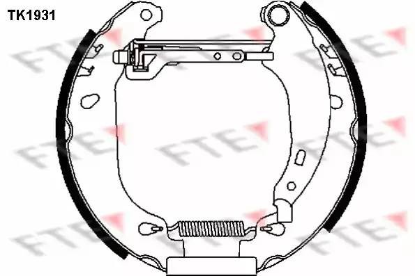 Комплект тормозных колодок TK1931 FTE