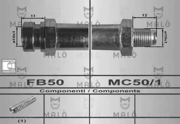 Тормозной шланг 80346 MALO