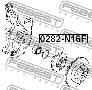 Ступица колеса 0282-N16F FEBEST