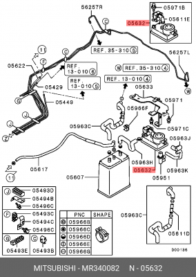 Топливный фильтр MR340082 MITSUBISHI