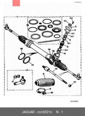 Рулевой механизм CCC6021N JAGUAR