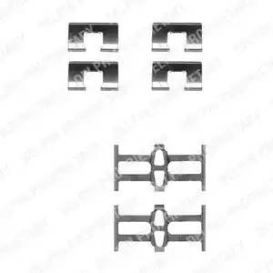Комплектующие, колодки дискового тормоза LX0208 DELPHI
