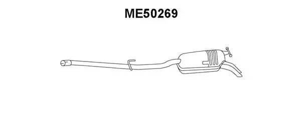 Глушитель выхлопных газов конечный ME50269 VENEPORTE
