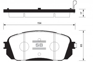 Колодки тормозные дисковые SP1191 SANGSIN