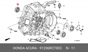 Сальник КПП 91206RCT003 HONDA