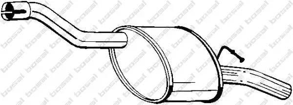 Глушитель выхлопных газов конечный 154-607 BOSAL