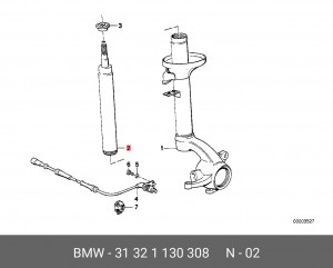 Амортизатор подвески 31 32 1 130 308 BMW