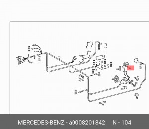 Электродвигатель, стеклоподъемник A 000 820 18 42 MERCEDES BENZ