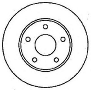 Тормозной диск 561451B BENDIX JURID