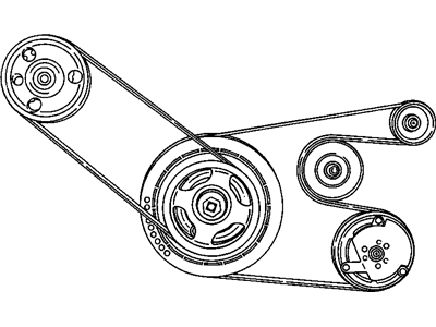 Поликлиновой ремень 4861733AC CHRYSLER