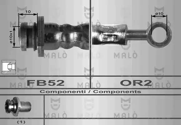 Тормозной шланг 80124 MALO