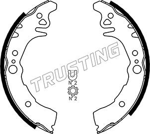 Комплект тормозных колодок 115.306 TRUSTING