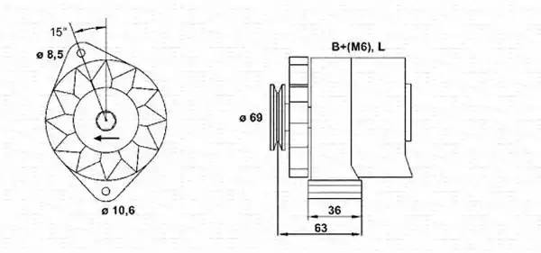 Генератор 943346033010 MAGNETI MARELLI