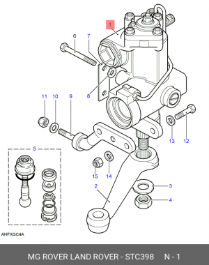 Рулевой механизм STC398 LAND ROVER