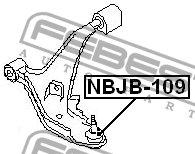 Рычаг подвески NBJB-109 FEBEST
